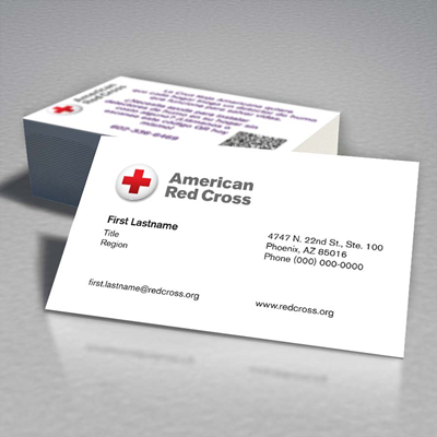 American Red Cross Business Card Info Smoke Detector Double Sided-Spanish