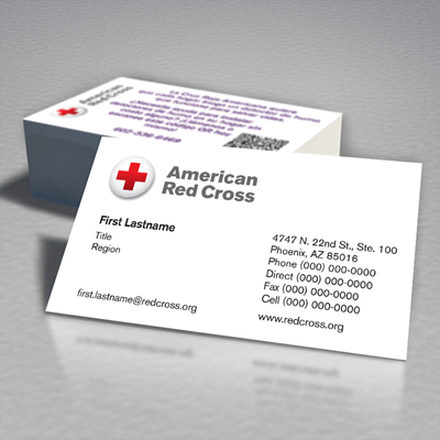 American Red Cross Business Card Info Smoke Detector Double Sided-Spanish