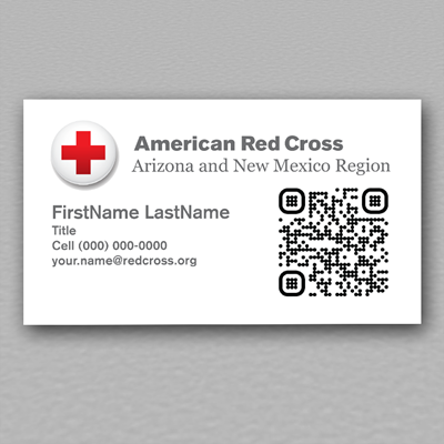 American Red Cross Single Sided Volunteer Card